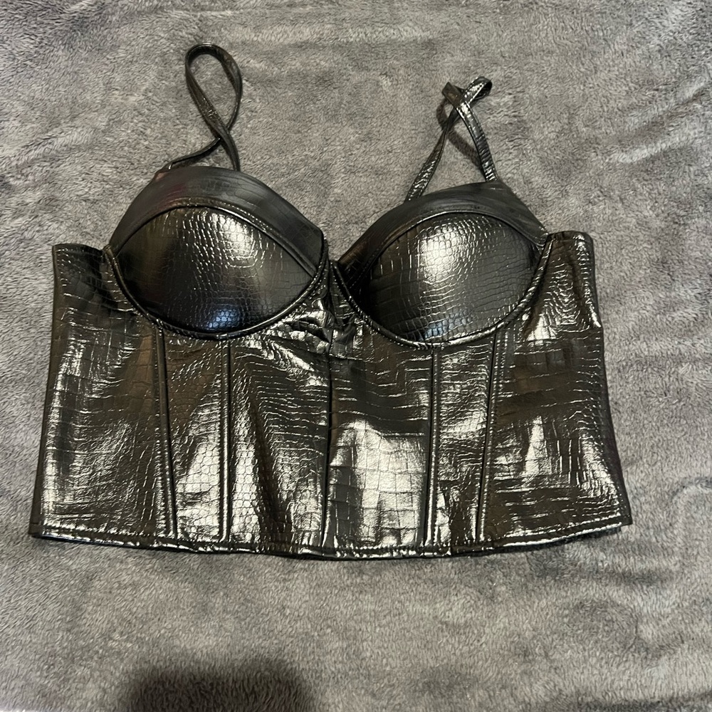 Black snake print corset size L